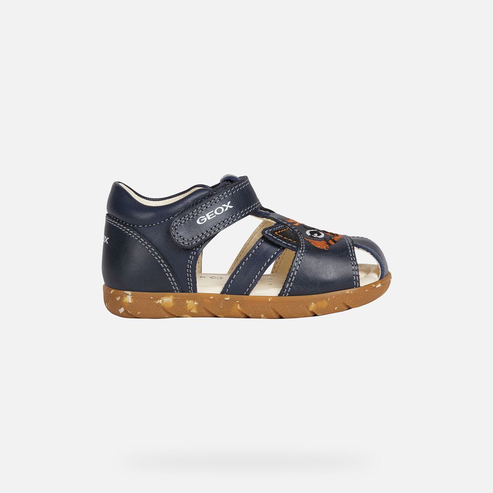 Sandalias Geox Bebe Azul Marinho - Alul Boy - TIQYN8019